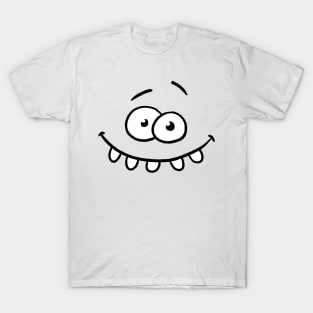 Funny Cartoon Face Happy T-Shirt